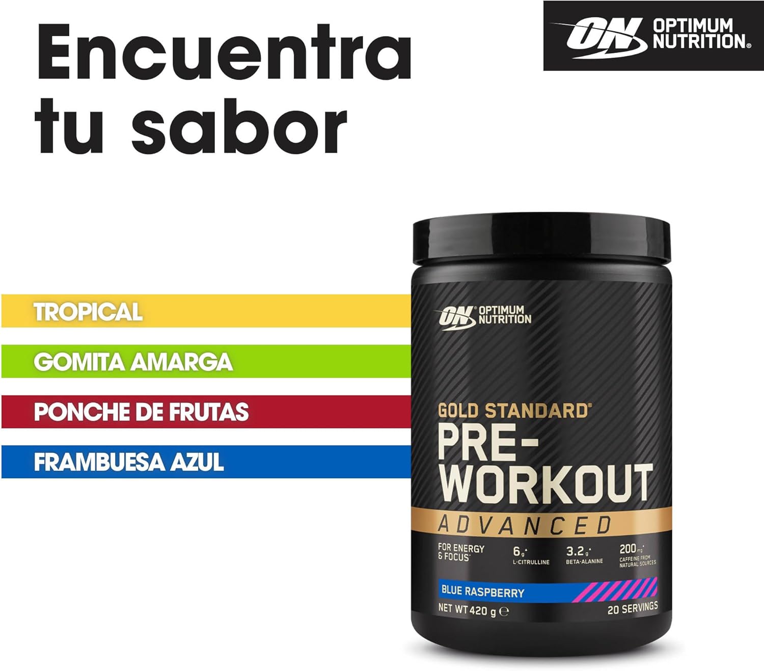 Thumbnail 4 de Optimum Nutrition Gold Standard Pre Entrenamiento 420 g