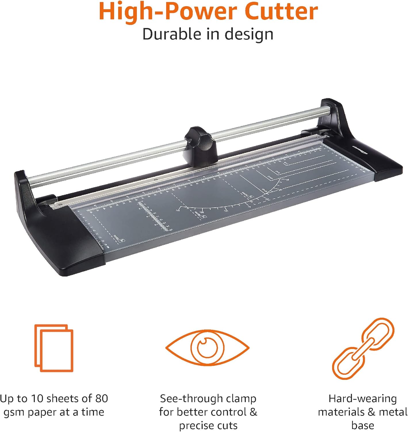Detalle de Amazon Basics Rotary Paper Trimmer Cutter – A3