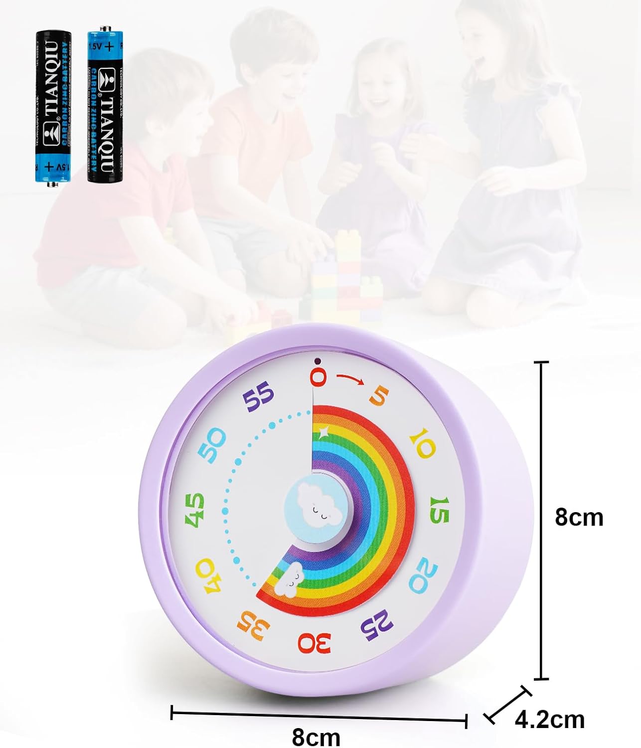 Detalle de Voniobuy Timer Visivo per Bambini – Timer di 60 Minuti con Funzionamento Silenzioso