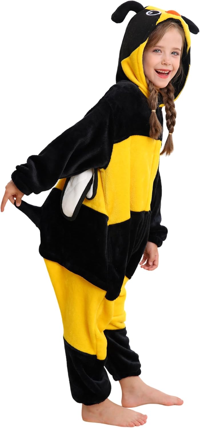 Detalle 1 de CuteOn Kids' Animal Onesie Pajamas with Hood, Tail and Ears