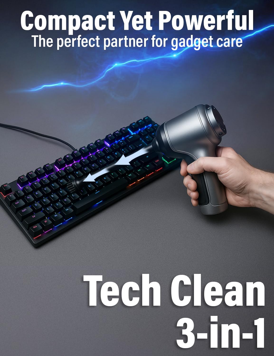 Thumbnail 6 de EcoNour Handheld Vacuum Cleaner: Powerful 12KPA Suction, 30-Minute Run Time and Portable Cleaning Companion