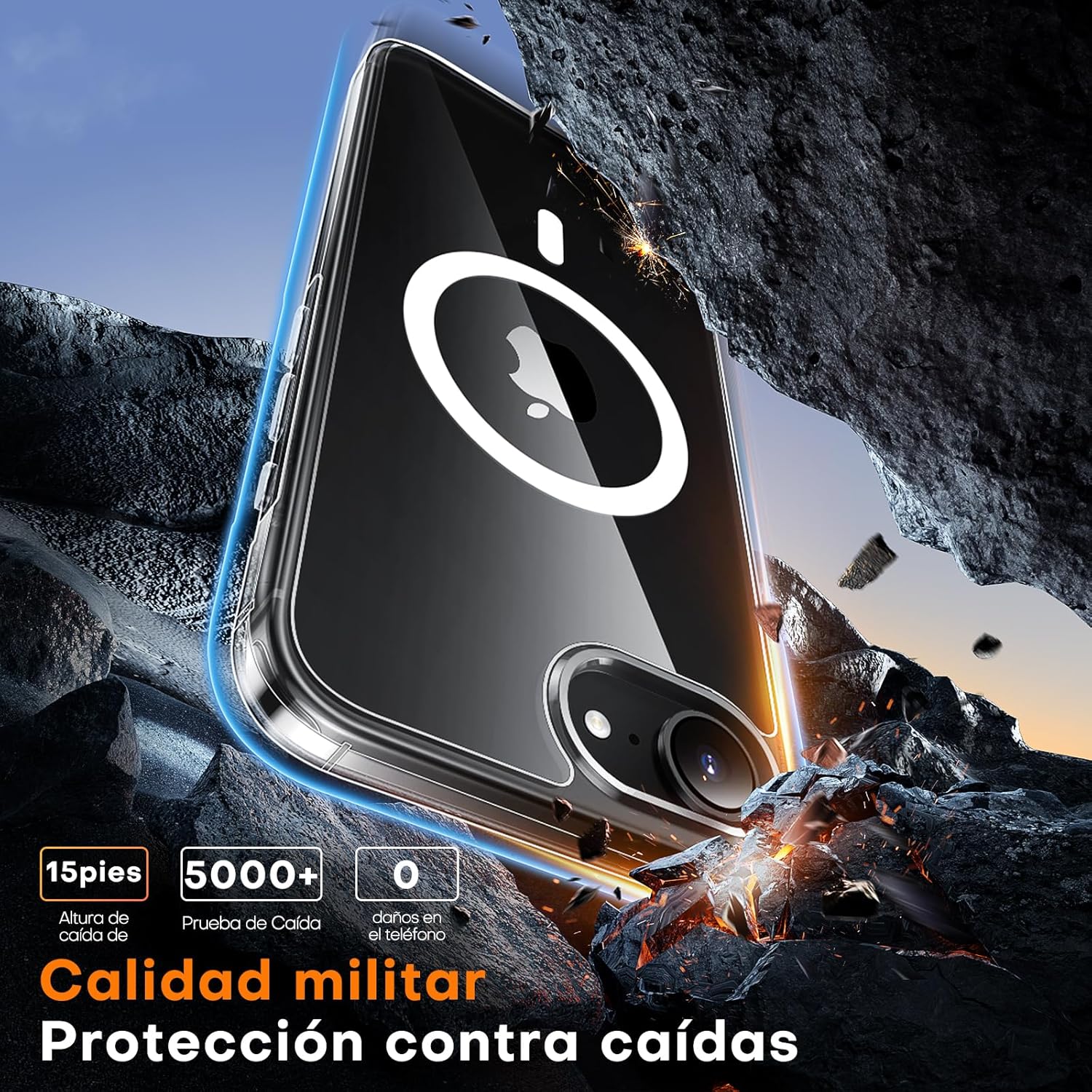 Thumbnail 4 de TAURI Funda iPhone 16e/17e transparente