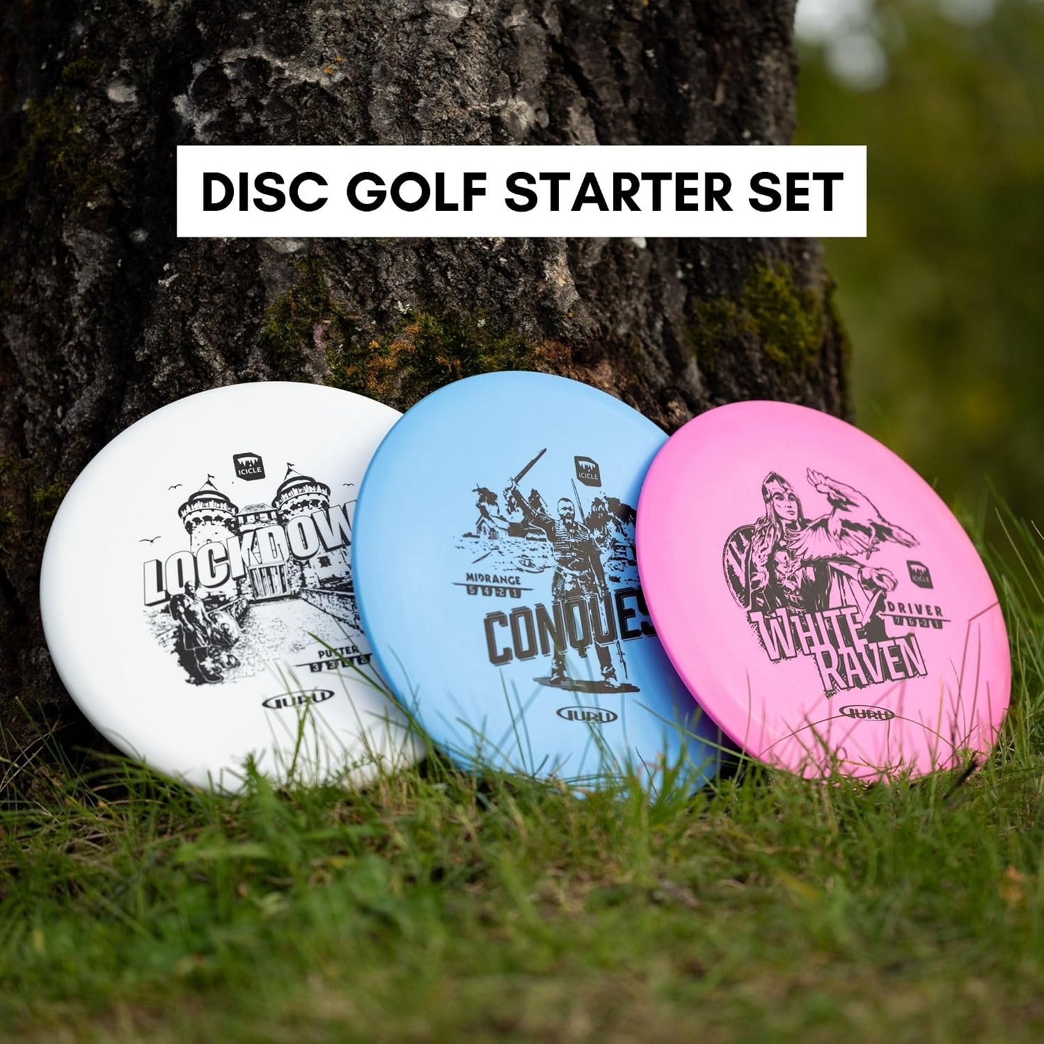 Detalle 2 de Guru Disc Golf Starter Set : 3 disques pour débuter le disc golf en extérieur