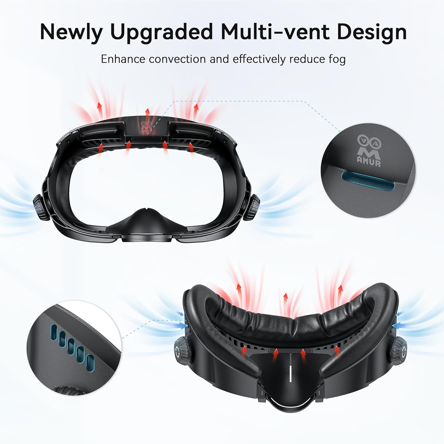 Thumbnail 3 de AMVR FC4A Facial Interface for Quest 3 Halo Head Strap