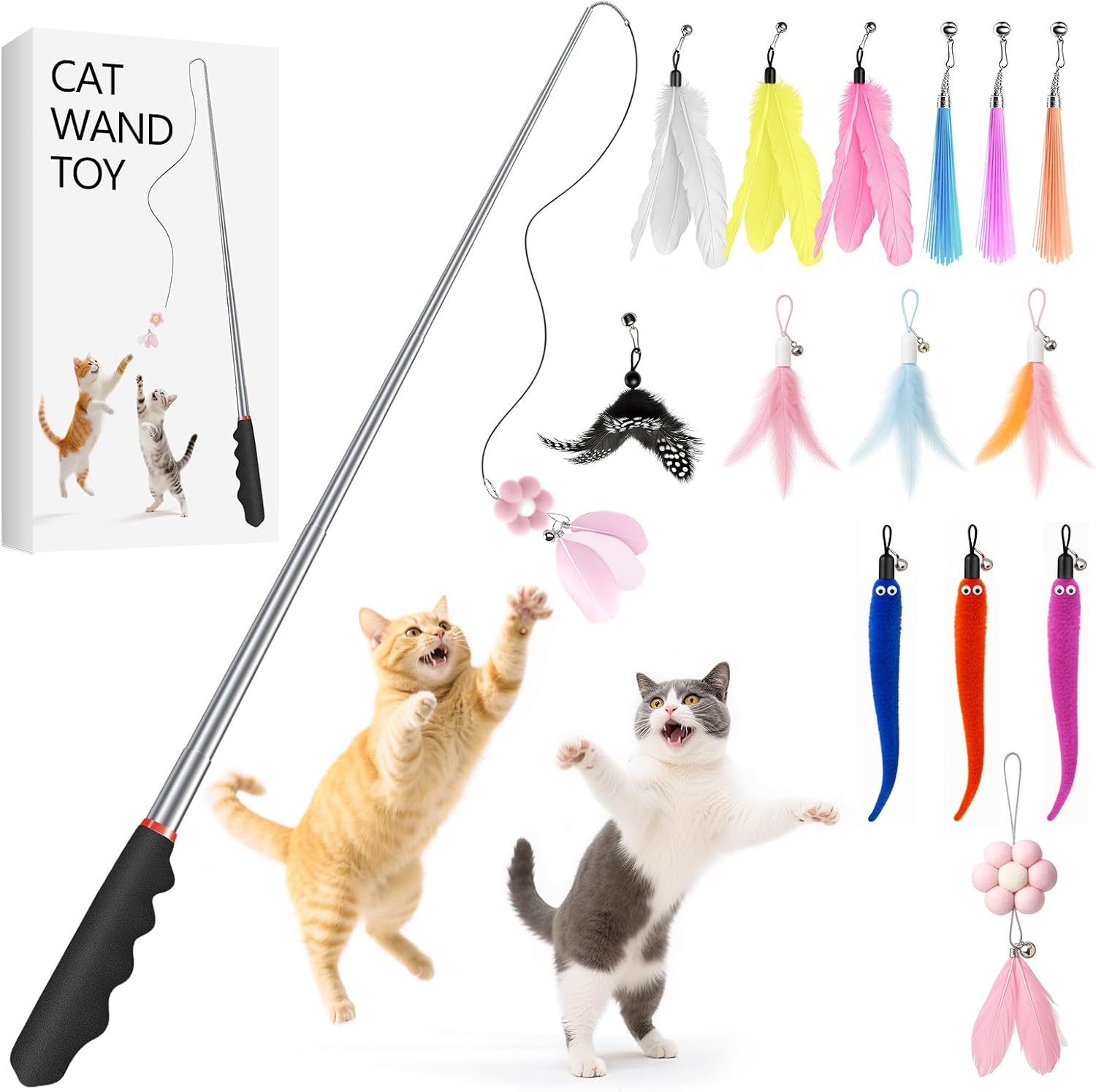 Detalle de KDULPG 15PCS Interactive Cat Toys set