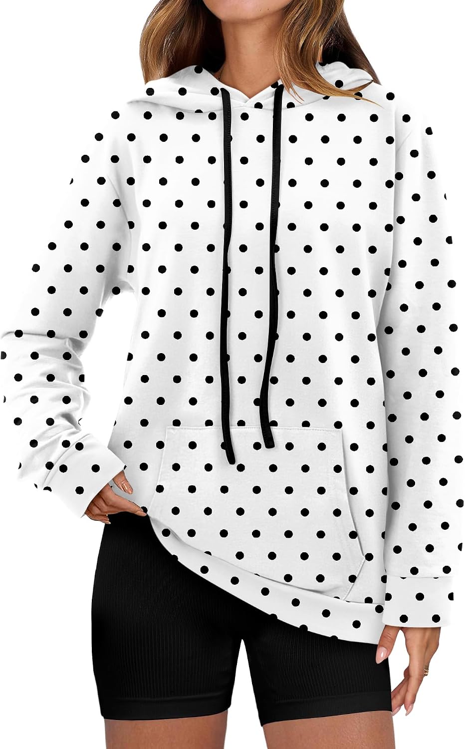 Detalle 2 de Noabat Women's Long-Sleeve Hooded Sweatshirt with Drawstring