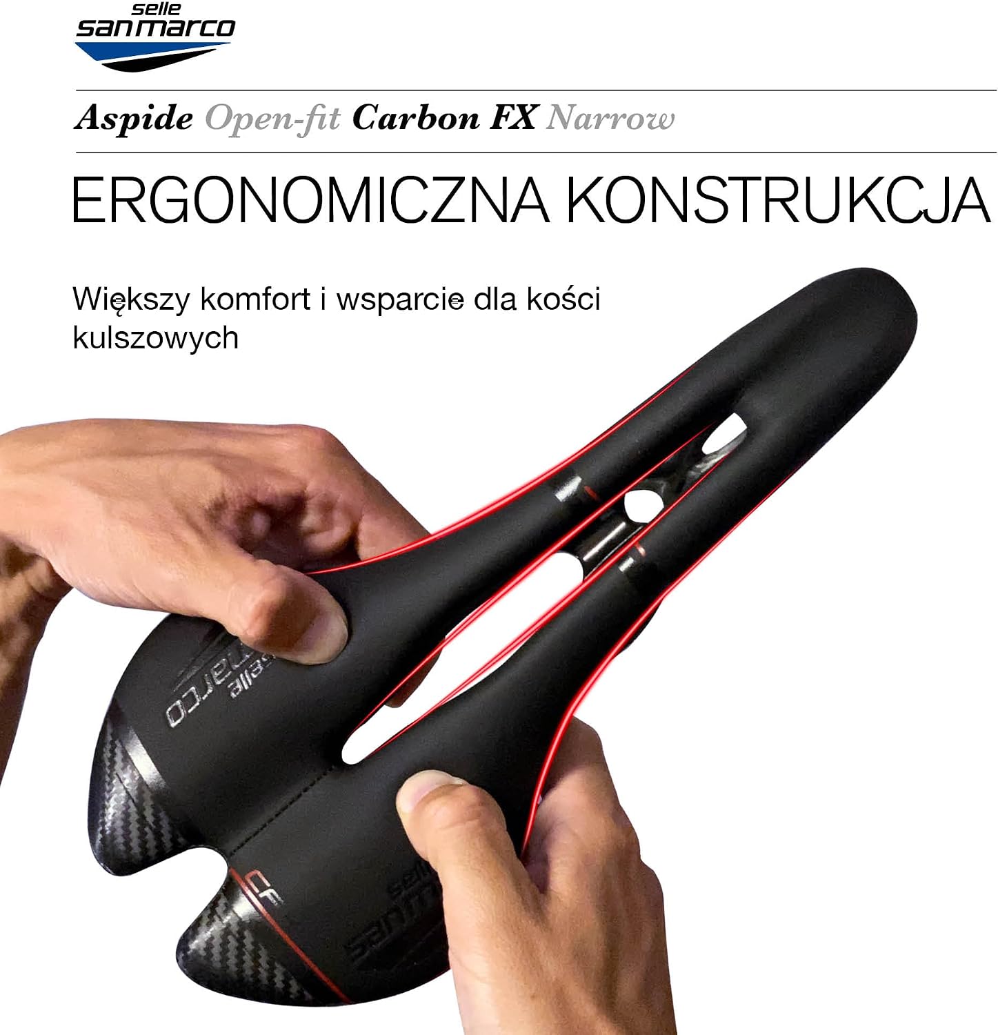 Thumbnail 6 de Selle San Marco ASPIDE Carbon FX – siodełko szosowe z karbonowymi szynami