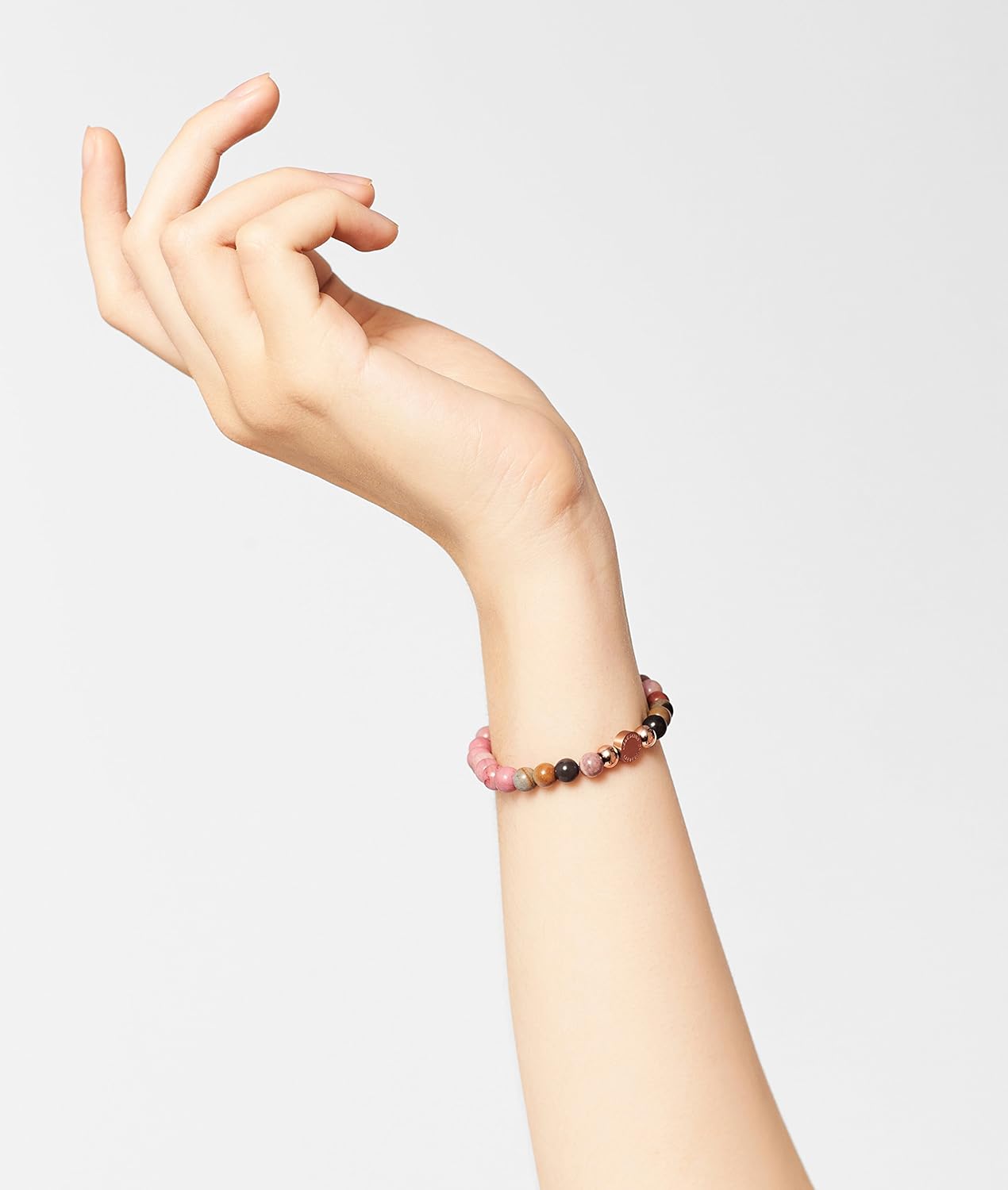 Thumbnail 2 de LIEBESKIND BERLIN Damen Beads Armband – Seastone & Rhodonite, elastisch, handgefertigt
