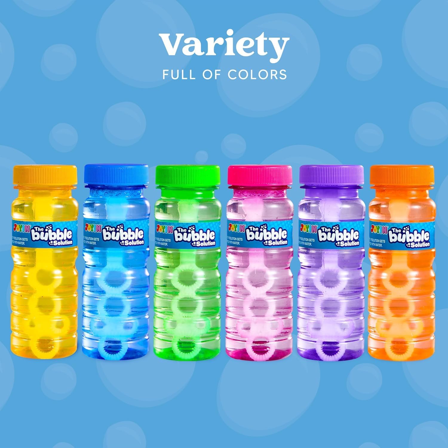 Thumbnail 6 de JOYIN 24 Pcs Bubble Bottles with Wand Assortment – 4oz/118ml Each