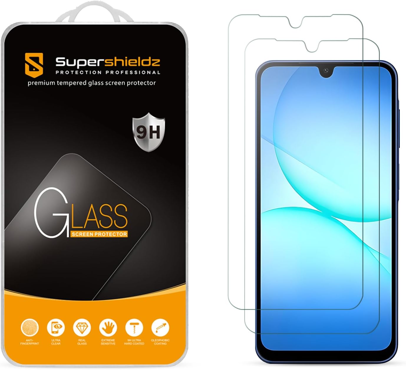 Detalle de Supershieldz 2-Pack Tempered Glass Screen Protectors for Samsung Galaxy A17 5G