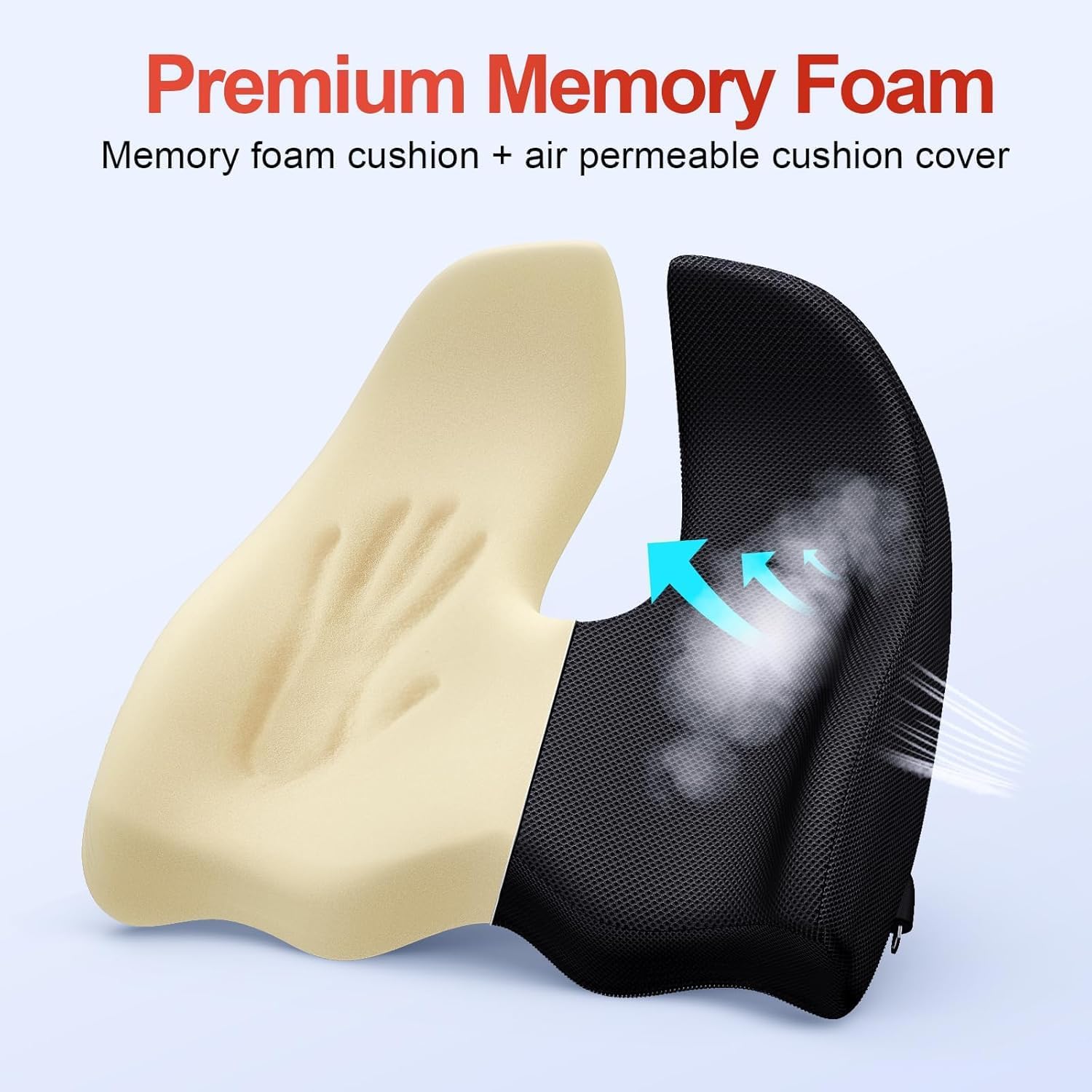 Thumbnail 4 de Benazcap X Large memory foam seat cushion