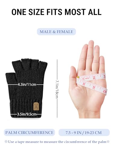 Thumbnail 3 de JUNRUI Guantes sin Dedos 19-23 cm