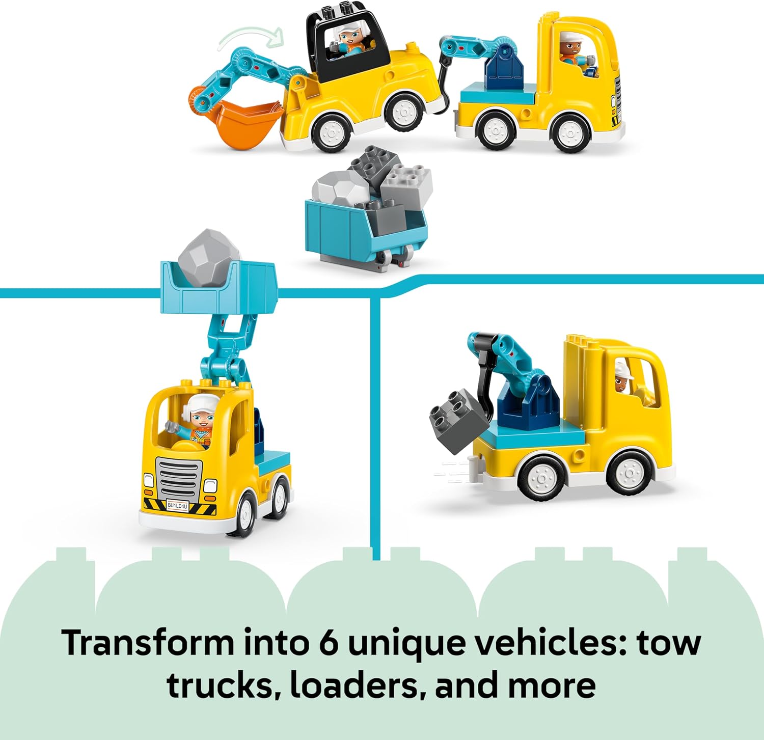 Thumbnail 3 de LEGO DUPLO 3 in 1 Construction Vehicles