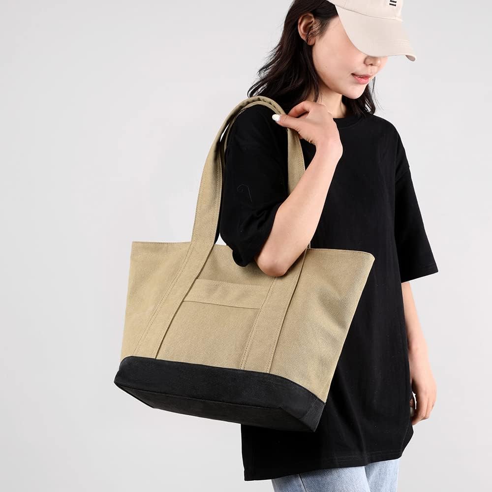 Detalle 2 de zhongningyifeng Canvas Tote Bag for Women