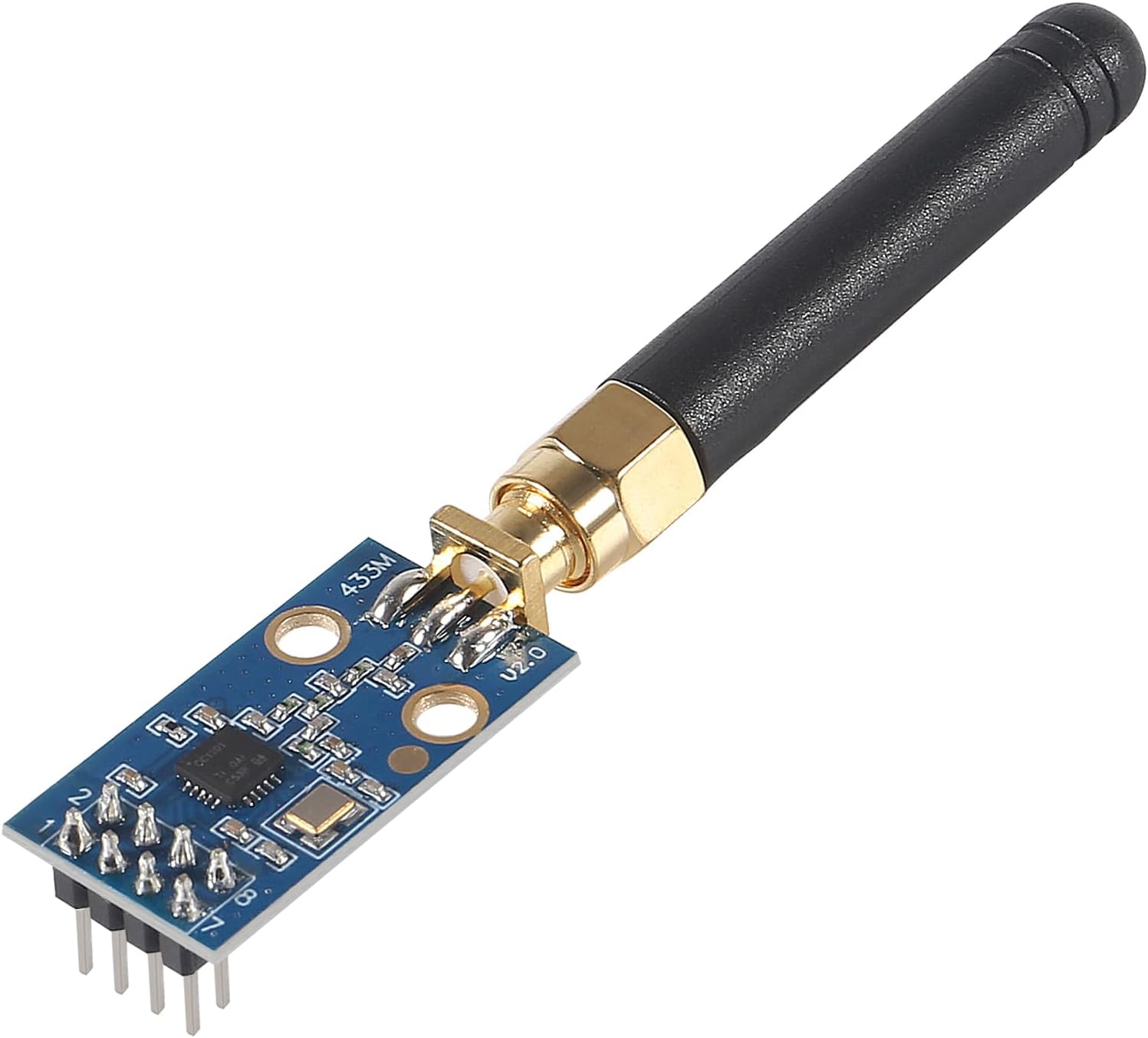 Thumbnail 3 de DWEII CC1101 ワイヤレスRFトランシーバーモジュール SMAアンテナ付き 315/433/868/915MHz