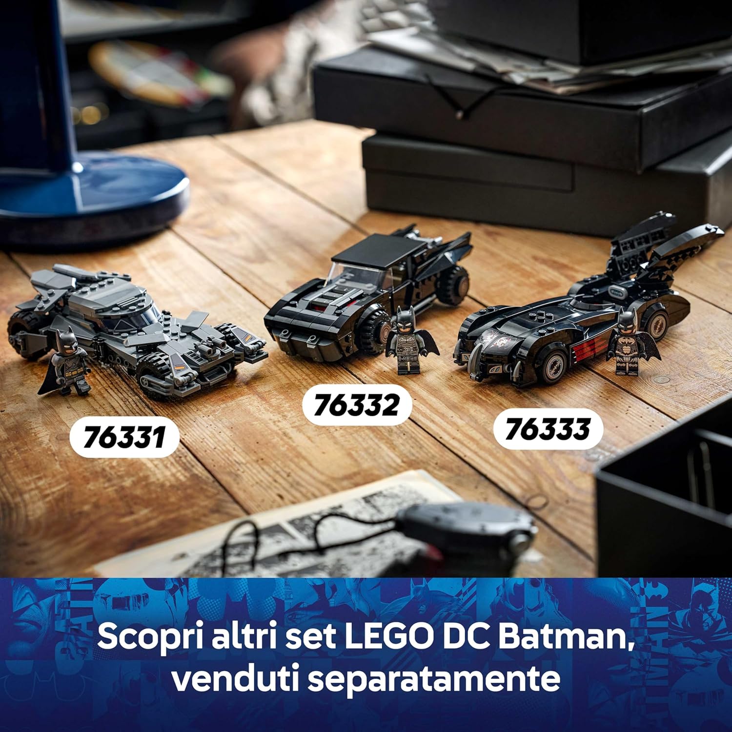 Thumbnail 6 de LEGO DC Batmobile di Batman 76332 – Kit da Collezione con Minifigure Batman e Moneta Dorata