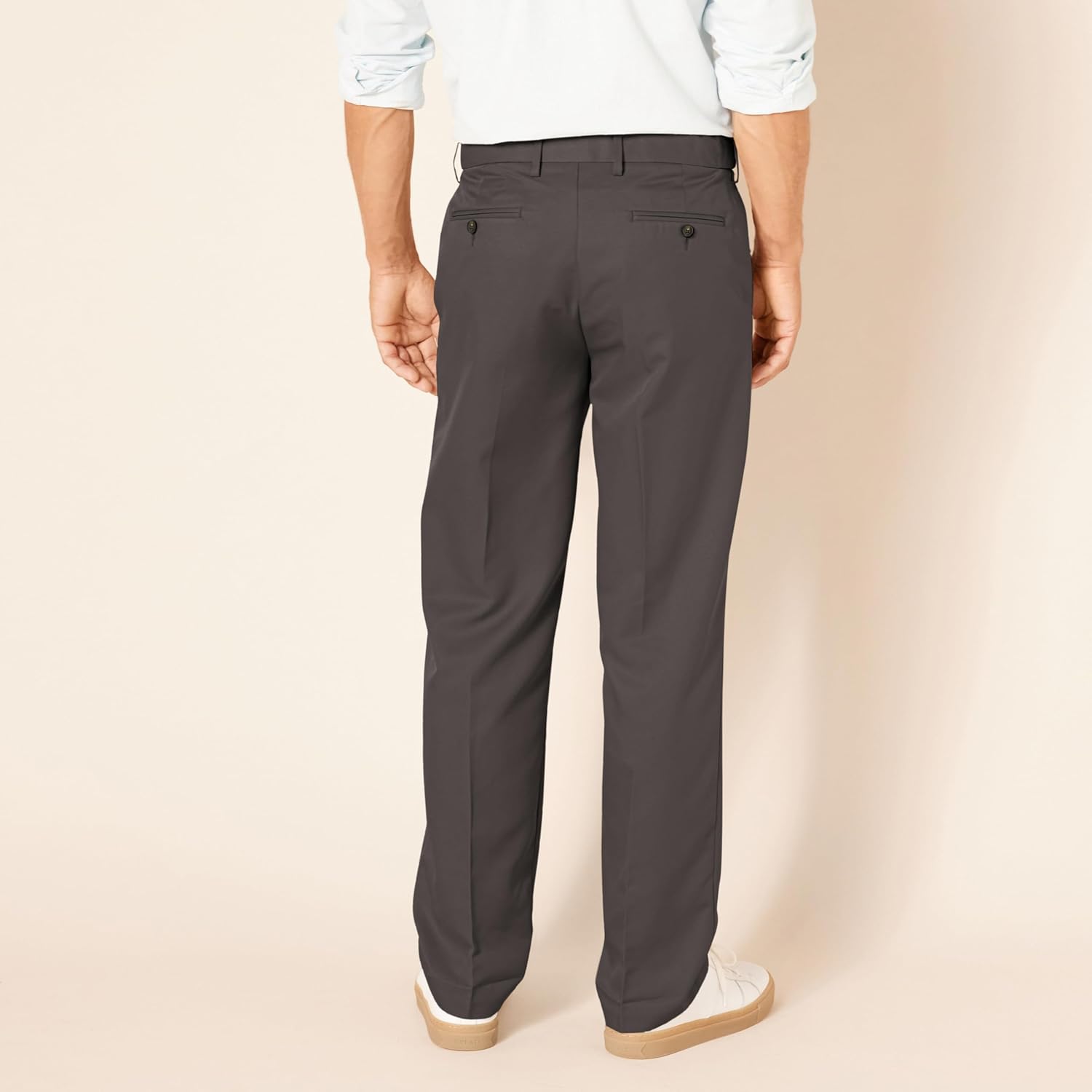 Thumbnail 1 de Amazon Essentials Men’s Classic Fit Expandable-Waist Flat-Front Dress Suit Trousers