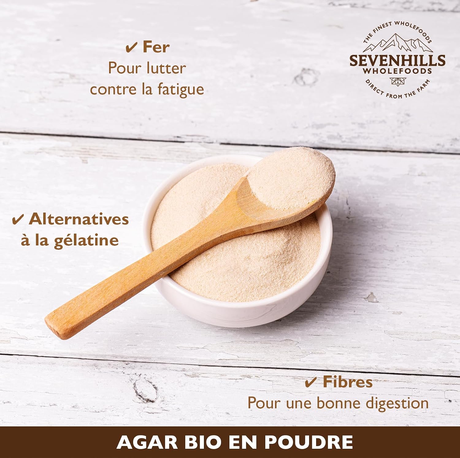 Thumbnail 2 de Sevenhills Wholefoods Agar Agar 100g 🥣
