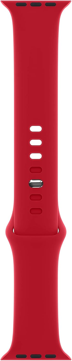 Detalle de DONEGANI SB Apple Watch Armband Ultra 2 – Silikonrot, 40–49 mm, kompatibel mit Series 10 bis Series 1