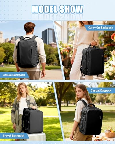 Thumbnail 8 de SZLX Mochila de viaje de cabina 40x30x20 para avión (Ryanair/Vueling/Wizz Air) con compartimento para portátil
