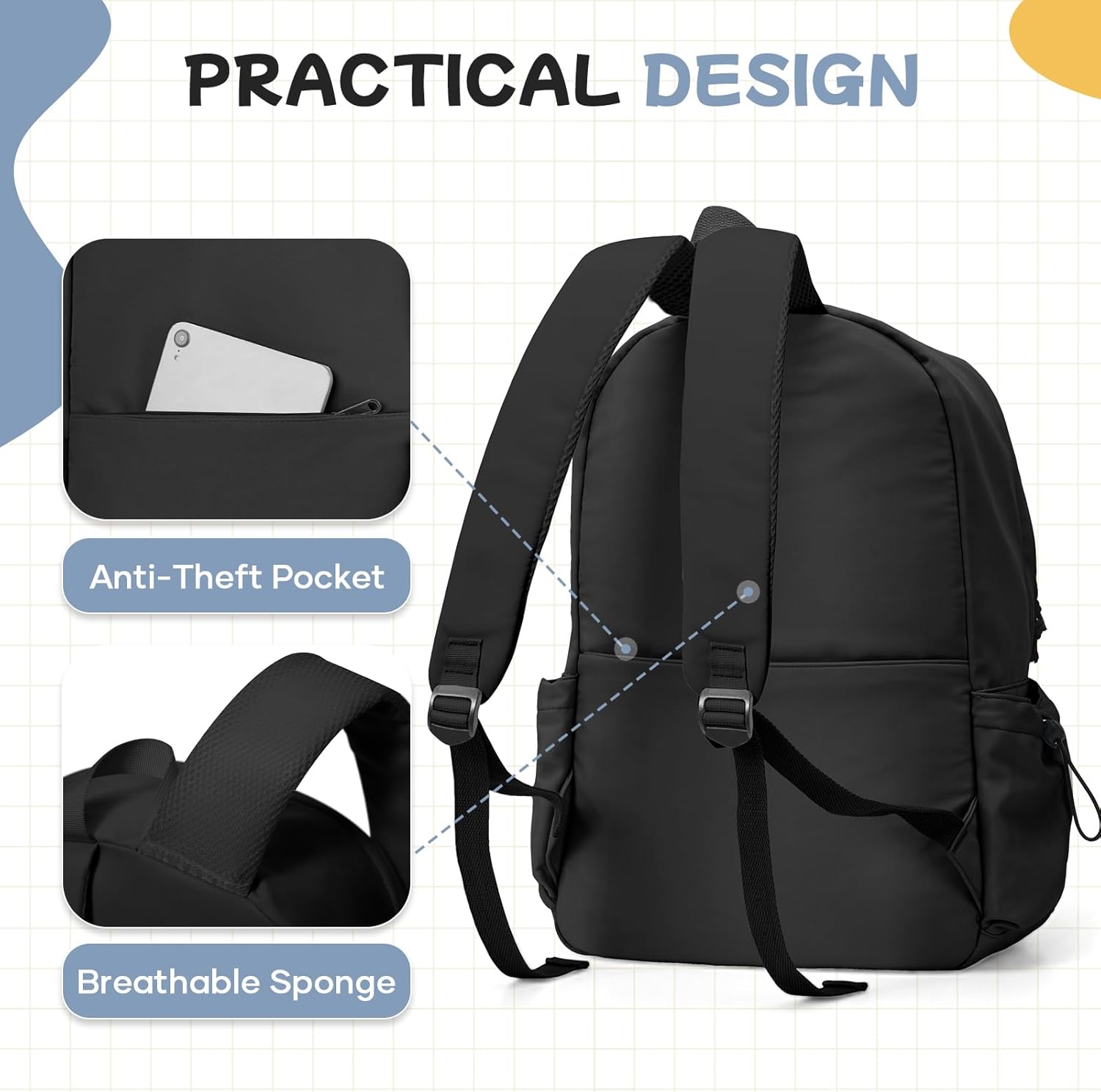 Detalle de HYC00 HYC00 backpack rucksack 14 inch
