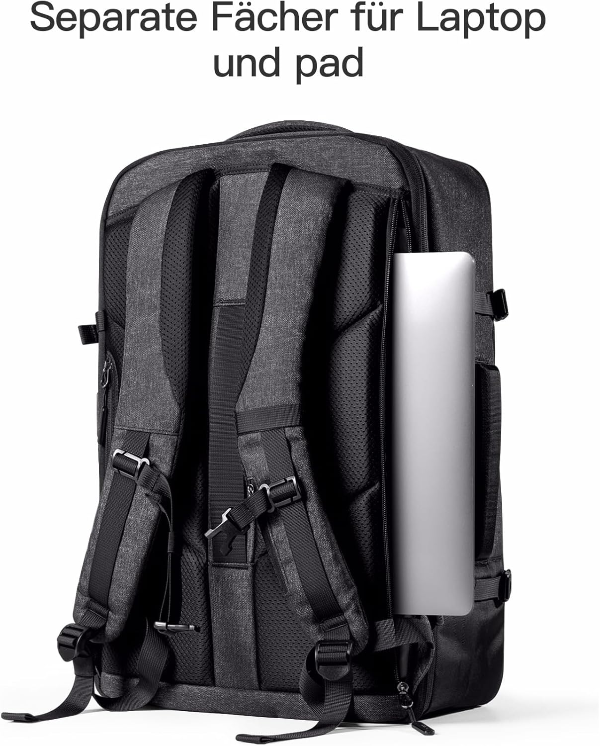 Thumbnail 4 de Inateck 38,5–46,2 L erweiterbarer Reiserucksack für Laptop