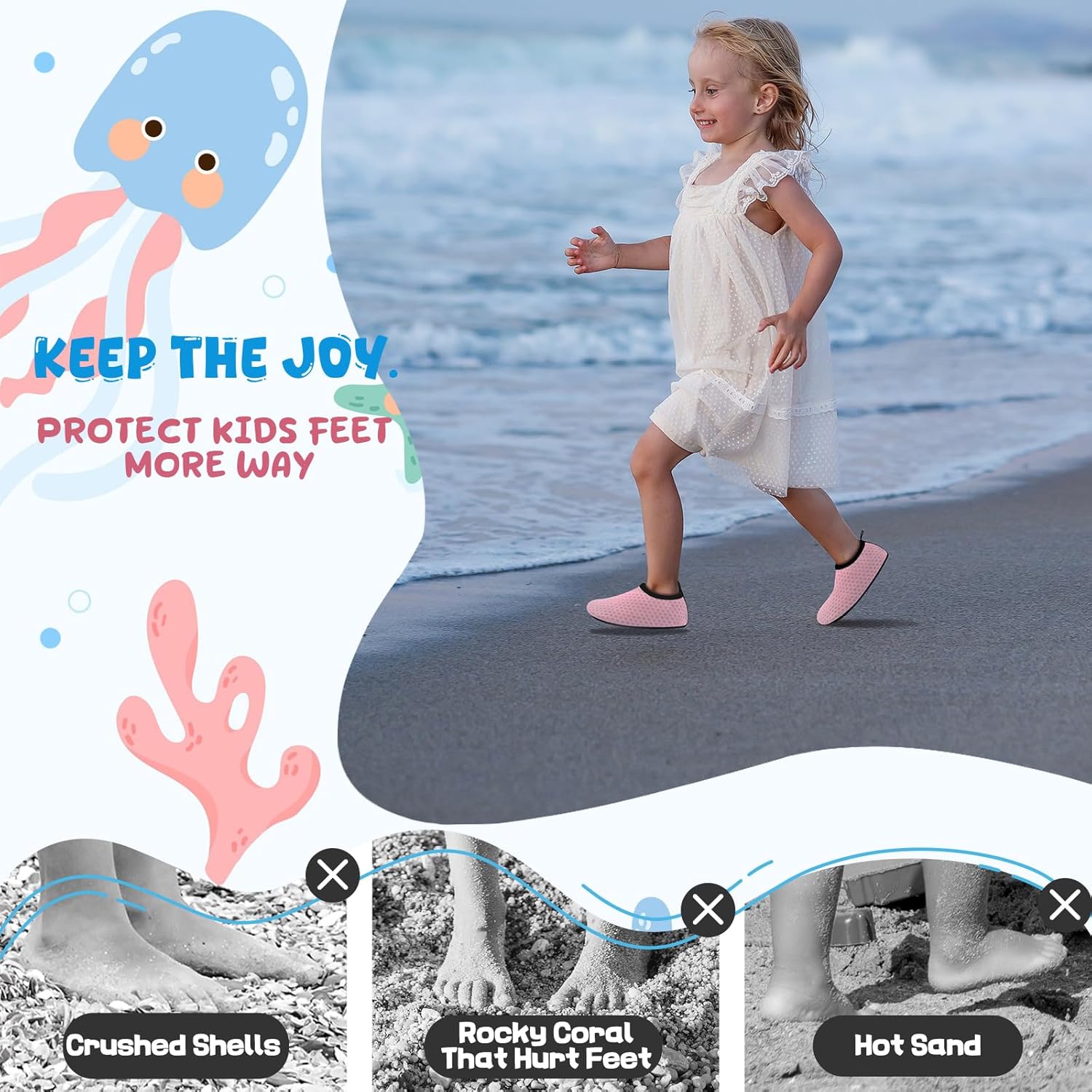 Thumbnail 1 de Kids Water Shoes: Toddler Swim Shoes for Boys & Girls – Lightweight Quick-Dry Beach Footwear