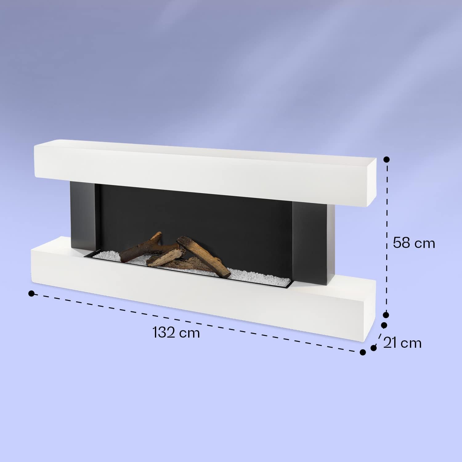 Thumbnail 6 de Klarstein Light & Fire 1 Smart ACO7-Studio L&F 1 W – kominek elektryczny LED