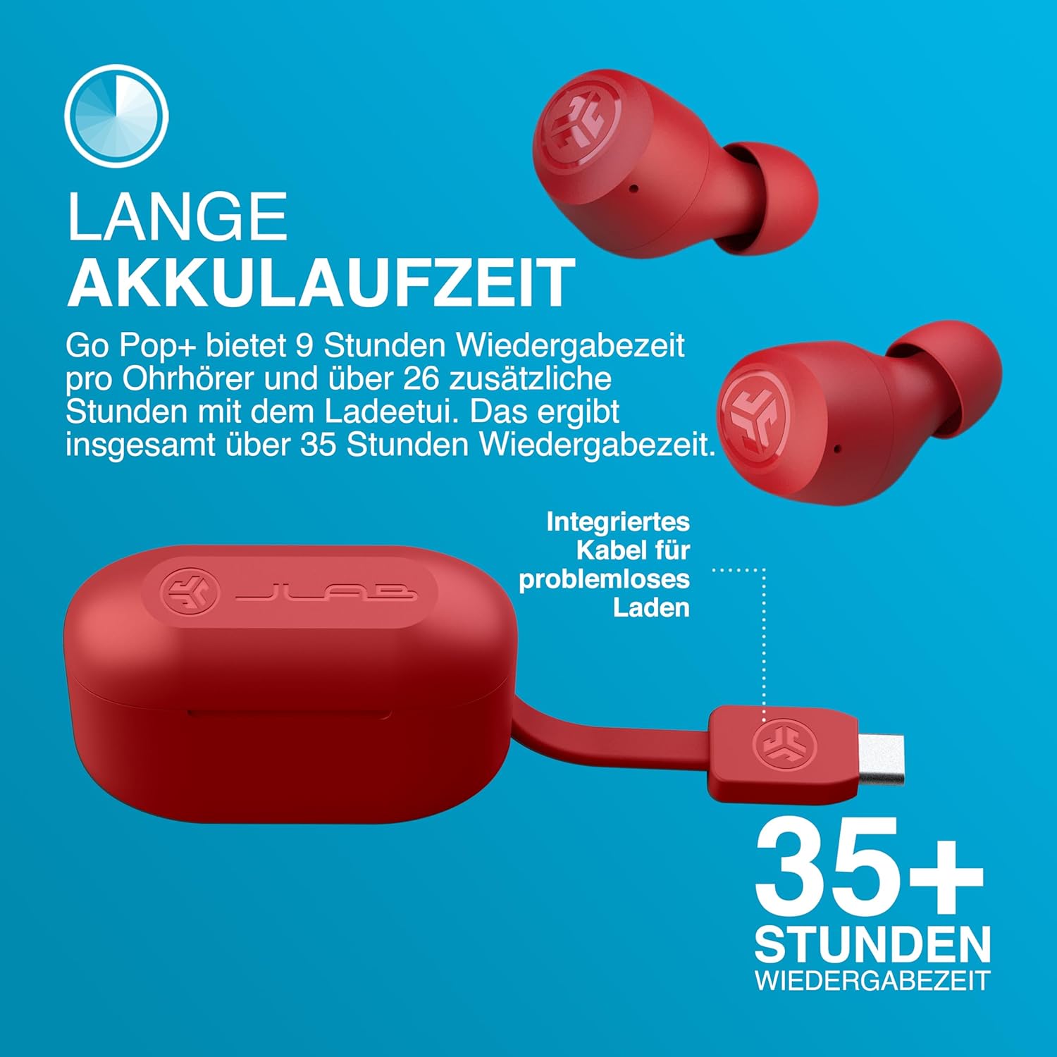 Thumbnail 5 de JLab Go Air Pop+ Bluetooth In-Ear 35+ Std