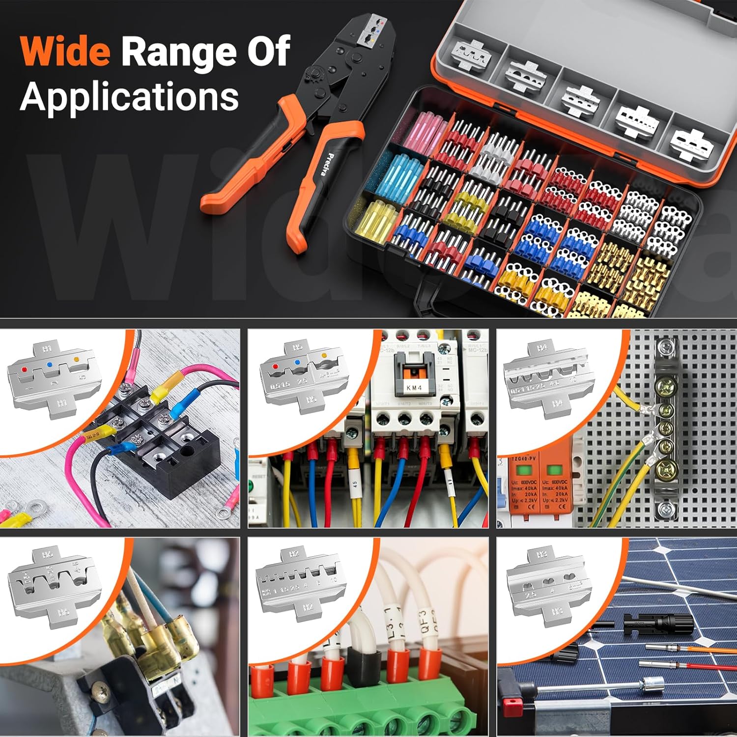 Thumbnail 6 de Crimpzangen-Set Preciva 6-teilig mit 395 Kontakten
