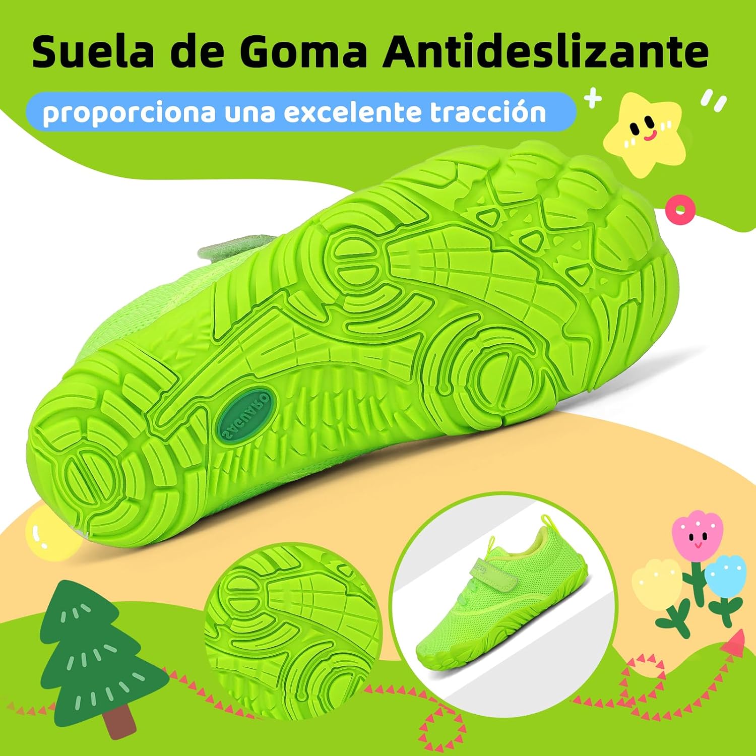 Thumbnail 4 de SAGUARO Zapatillas Barefoot Niños Antideslizantes