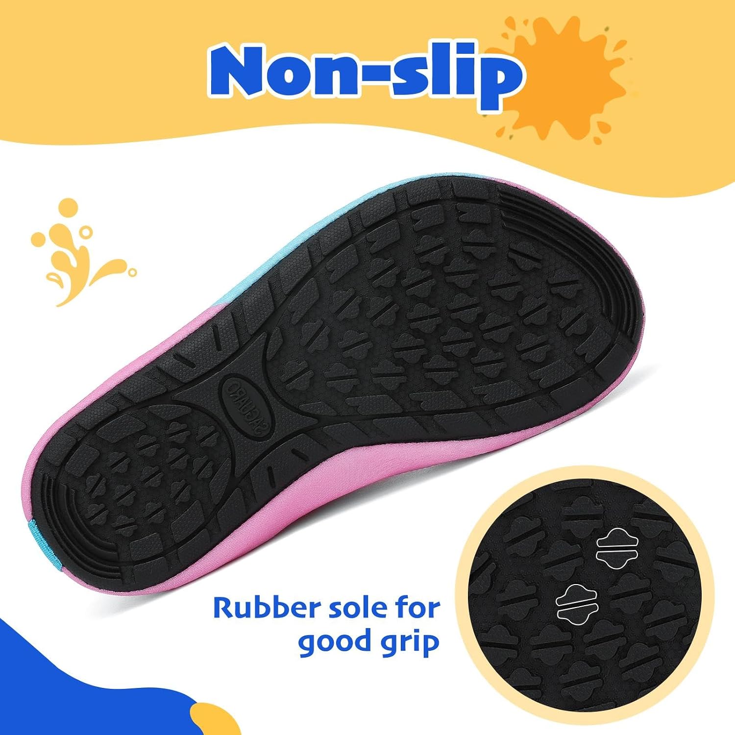 Detalle 2 de SAGUARO Chaussettes Aquatiques Enfants 1 paire