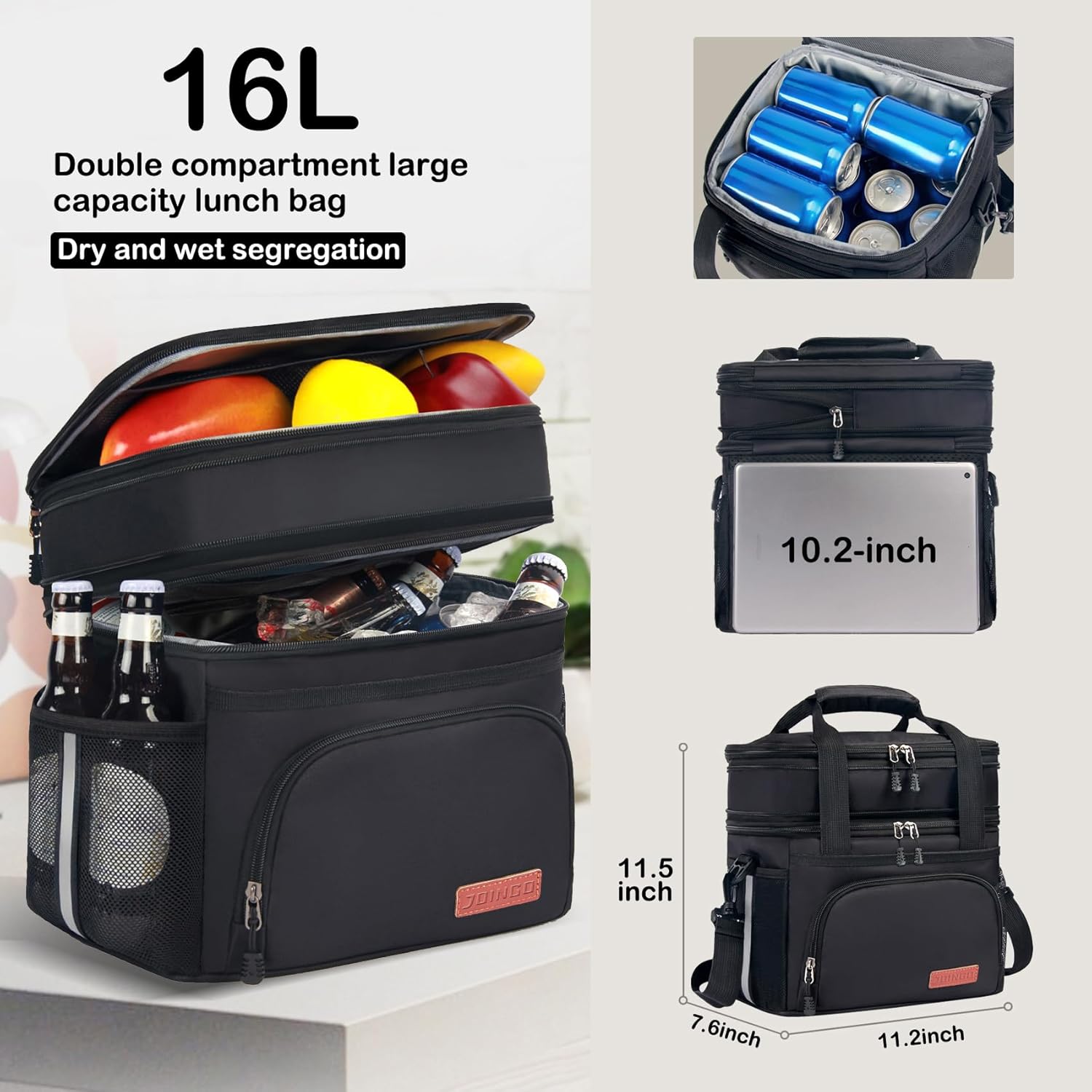 Detalle 2 de JOINGO Lunch Box insulated lunch bag 16L 🍱
