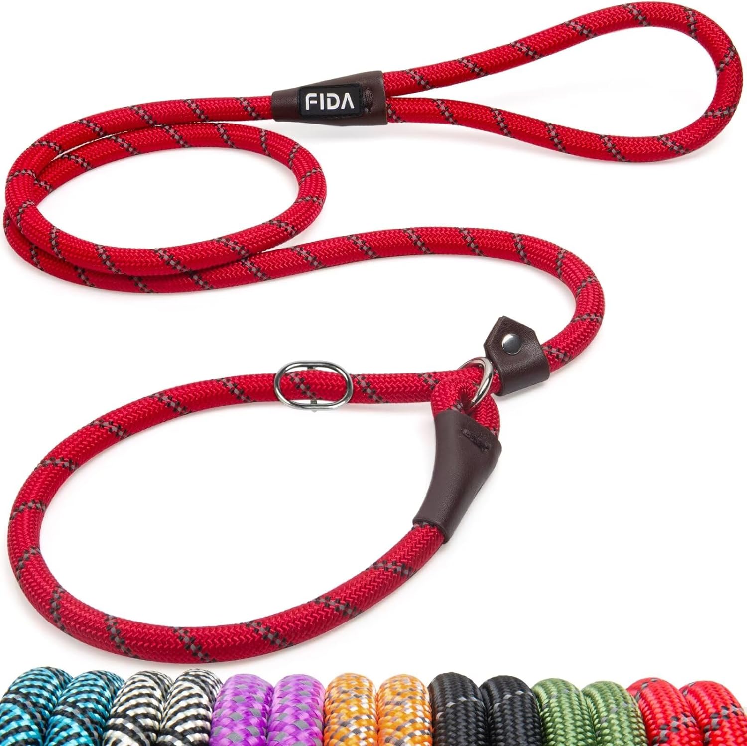Thumbnail 6 de Fida Retrieverleine für Hunde – 1,8 m Schlupfleine aus robustem Nylon, reflektierend