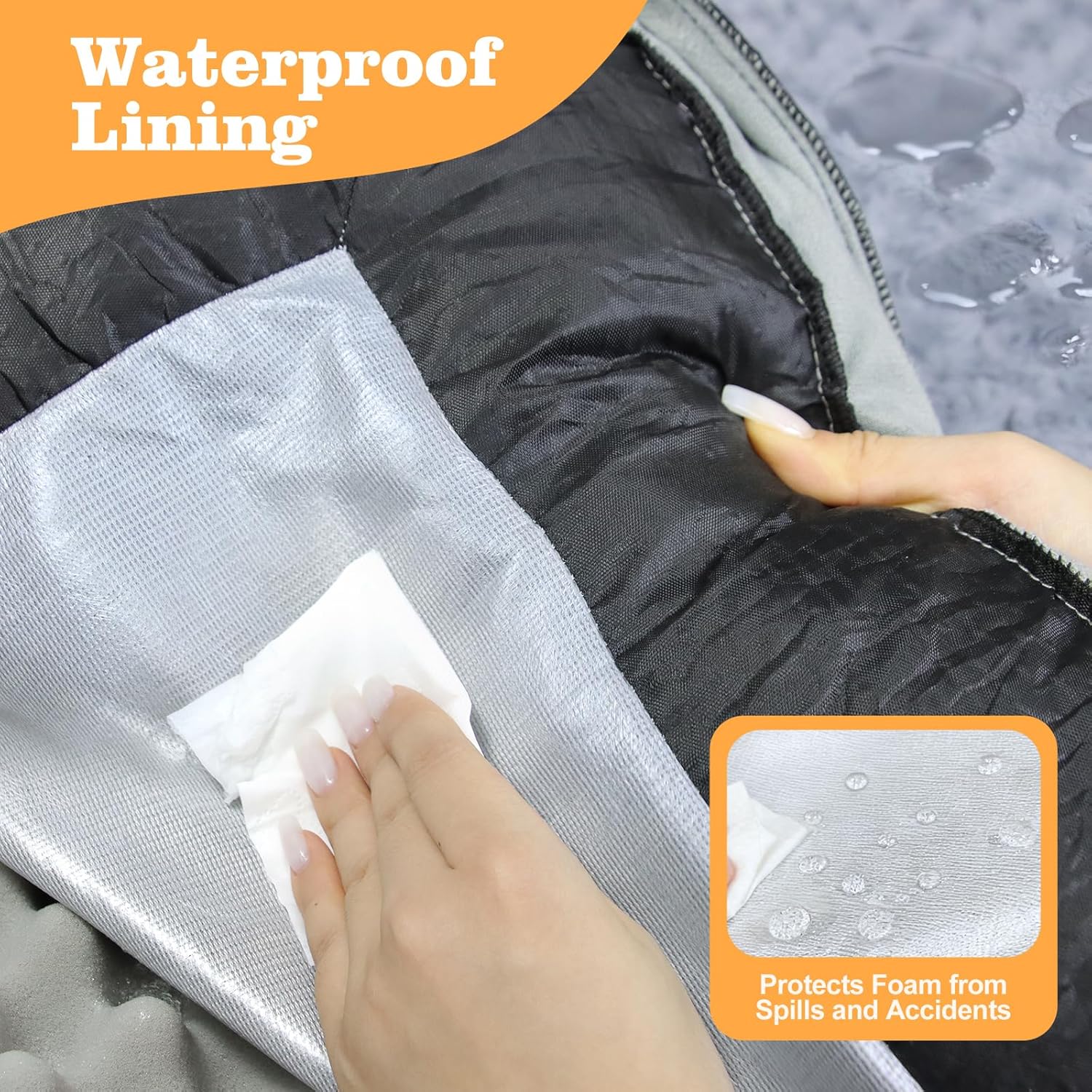 Thumbnail 2 de DONWEI Large Orthopedic Dog Bed 120x90x20 cm