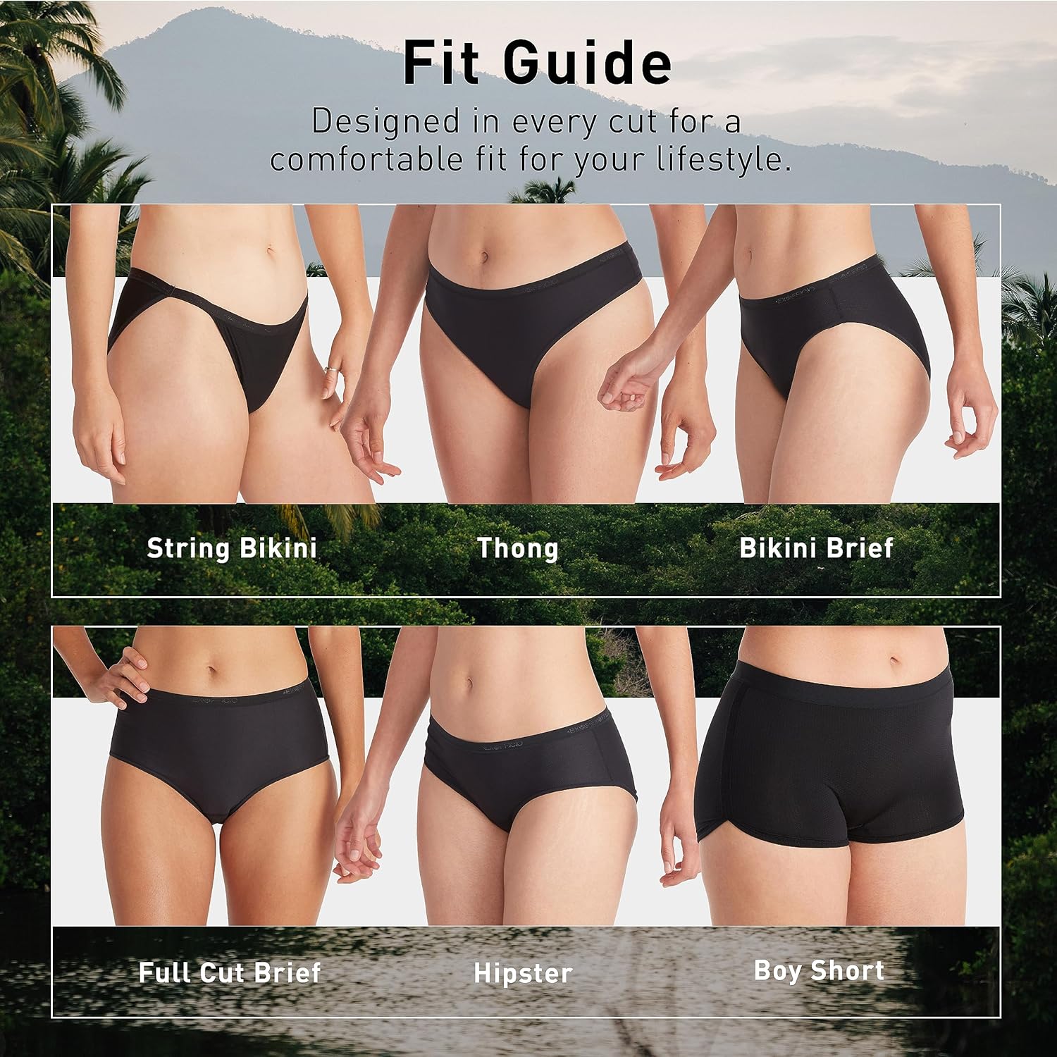 Detalle de ExOfficio Women's Give-N-Go 2.0 Hipster: Breathable, Durable Travel Underwear