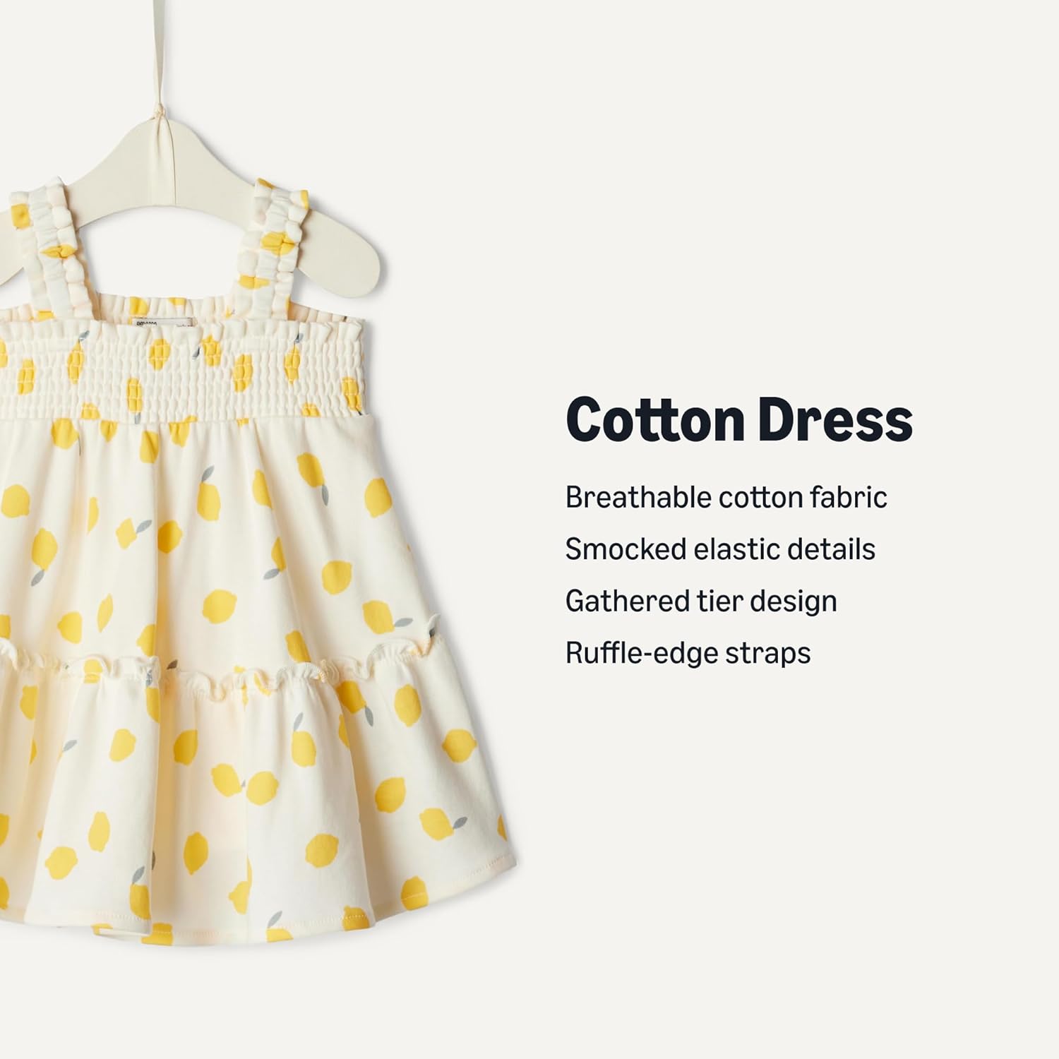 Detalle 2 de Amazon Essentials x Sofia Grainge Toddlers and Baby Girls' Smocked Cotton Dress