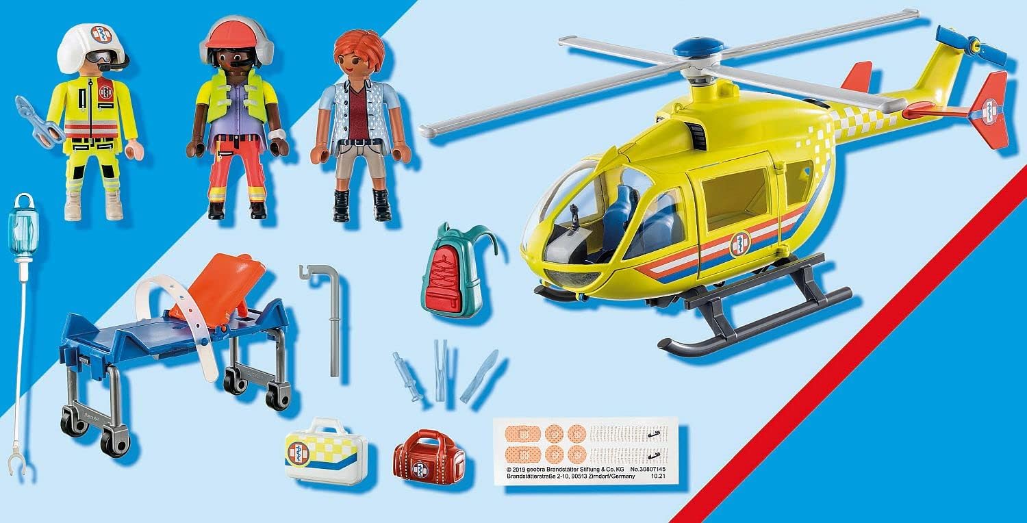 Thumbnail 6 de Playmobil 71203 Hélicoptère de Secours - City Life : intervention en haute montagne dès 4 ans