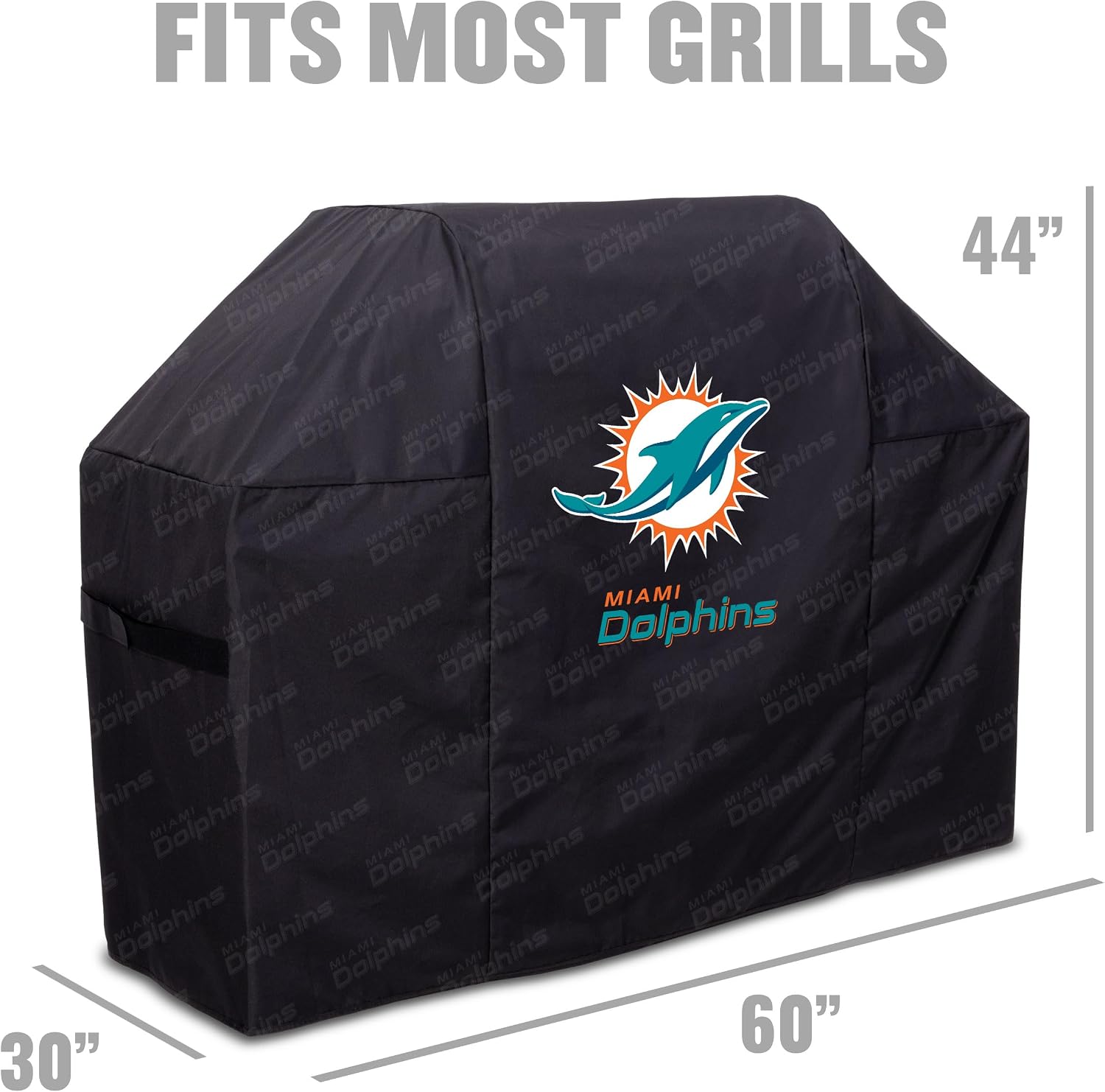 Detalle de YouTheFan NFL Heavy Duty Waterproof Grill Cover for Grills up to 5’ Wide (UV Resistant)