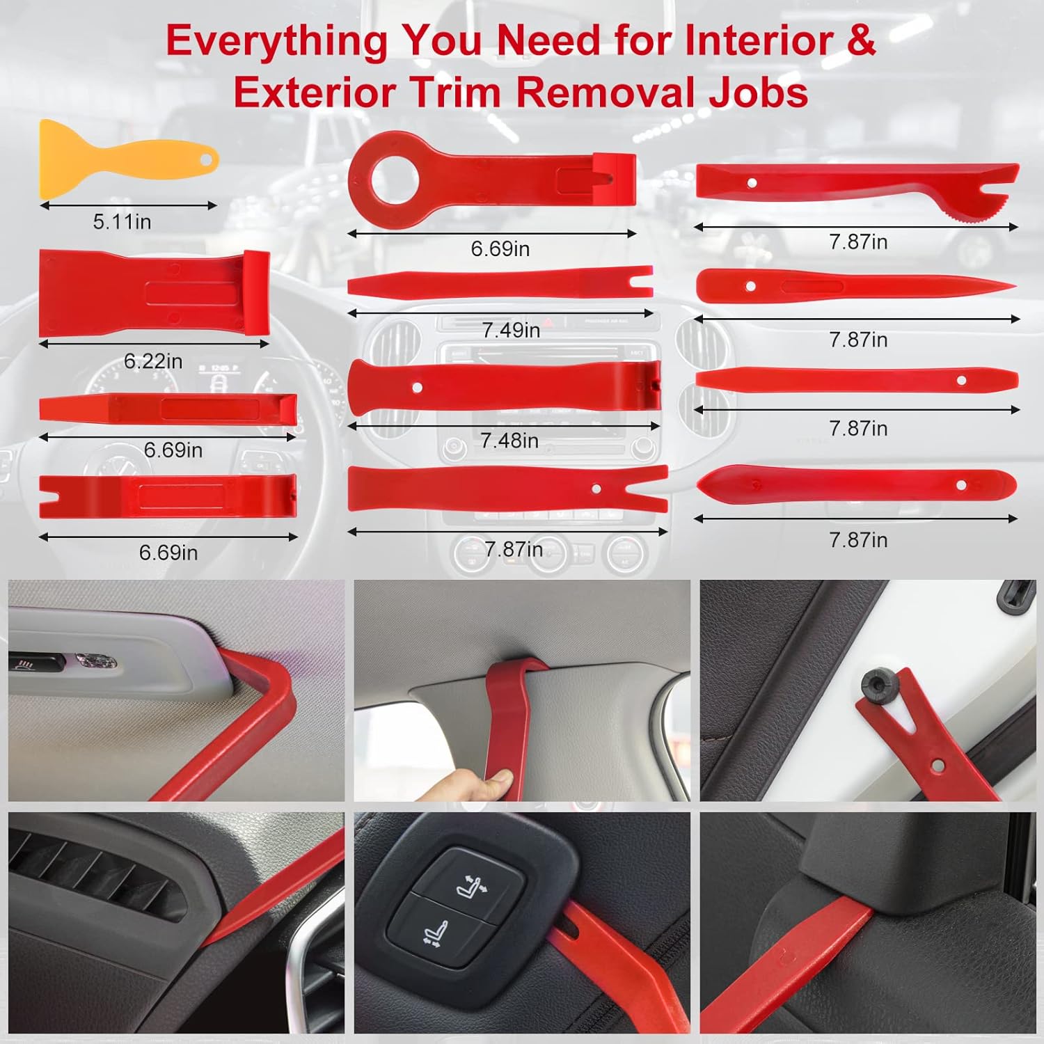 Thumbnail 1 de Hochferr 330-teiliges Demontage-Werkzeug-Set für Auto-Clips & Zierleisten