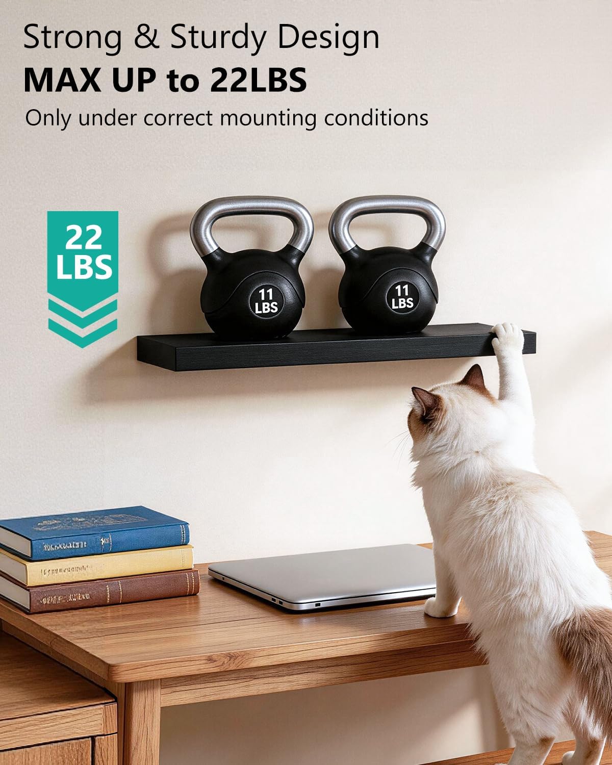 Thumbnail 4 de WALI Floating Shelves, 2-Tier
