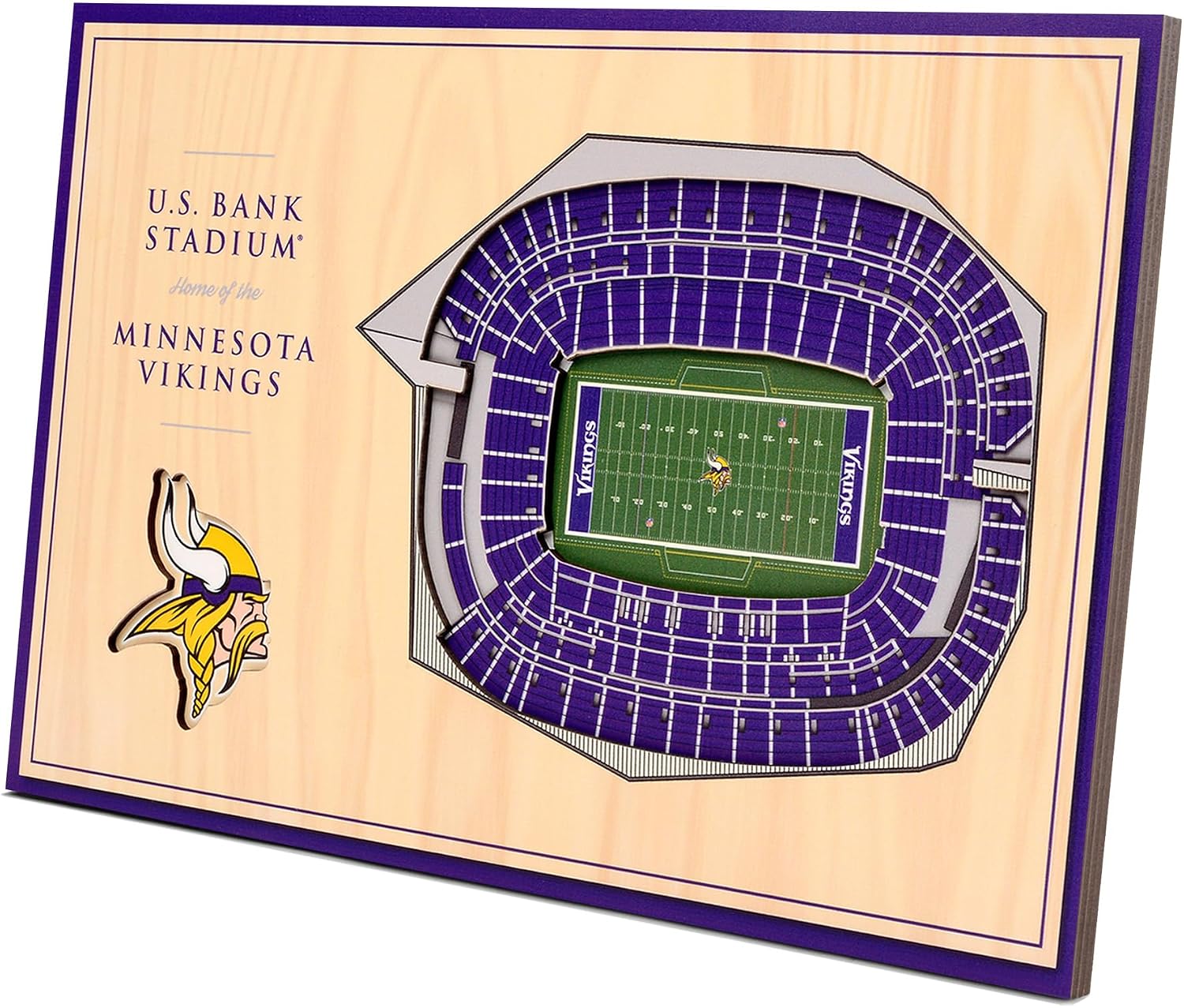 Thumbnail 6 de YouTheFan NFL 3D StadiumViews Desktop Display (3D stadium wall art with snap-in stand)