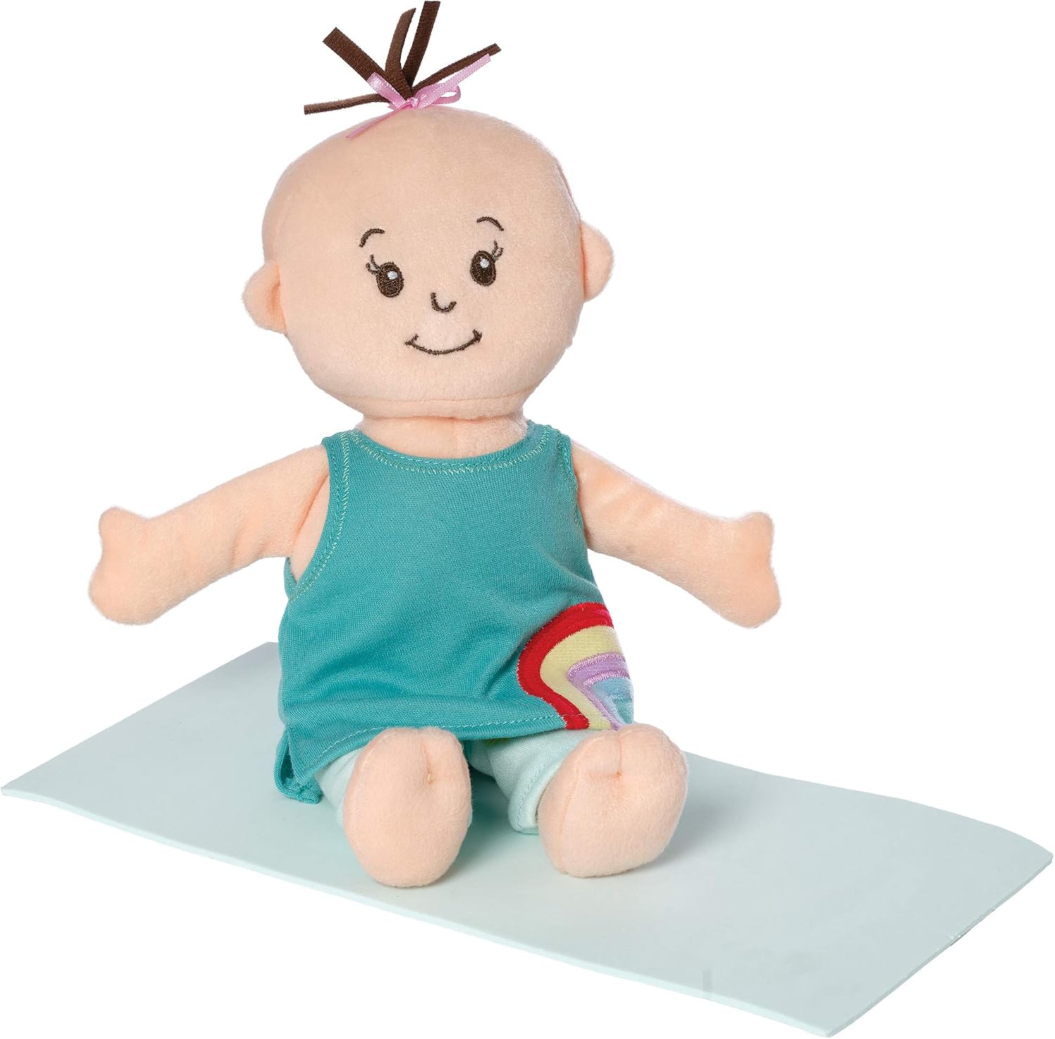 Detalle de Manhattan Toy Wee Baby Stella – miękka lalka z zestawem do jogi