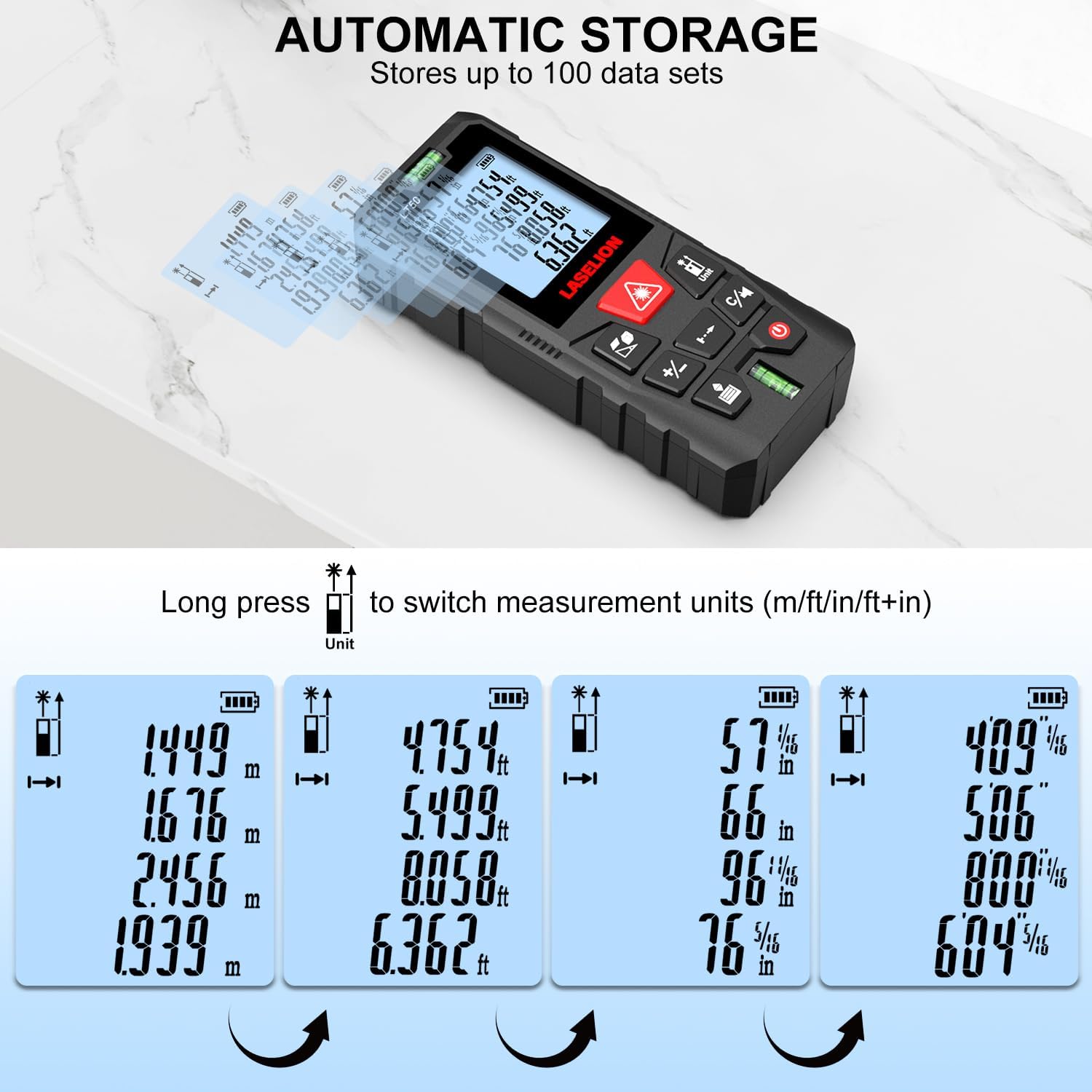 Thumbnail 4 de LASELION LT50 50m laser distance meter