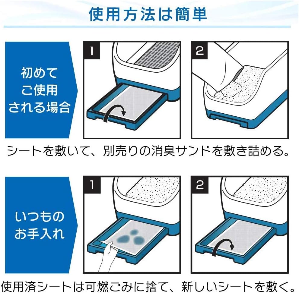 Detalle de アイリスオーヤマ システムトイレ用脱臭シート 極厚・クエン酸入り 30枚入 複数猫向け