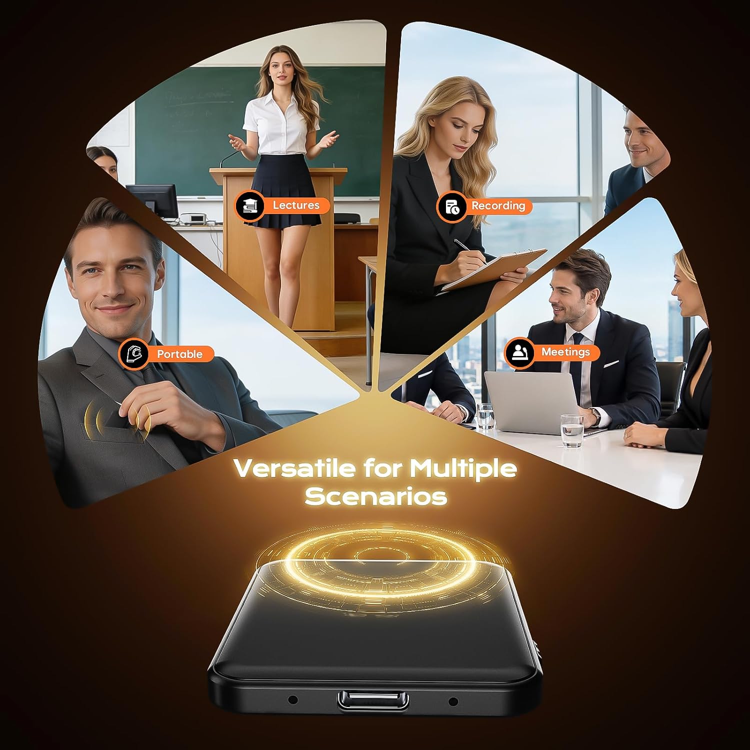 Thumbnail 6 de Hypamutek 64GB Magnetic Voice-Activated Recorder with AI Noise Reduction