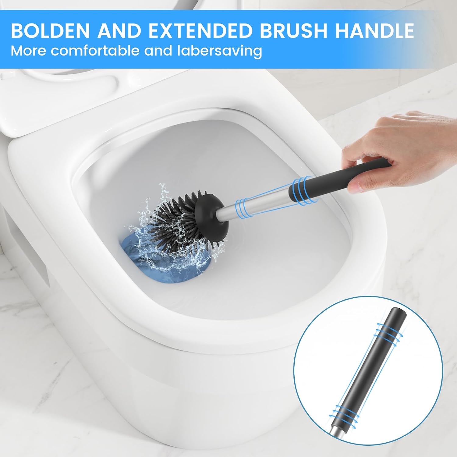 Thumbnail 5 de Siapapla Matte Black 304 Toilet Brush