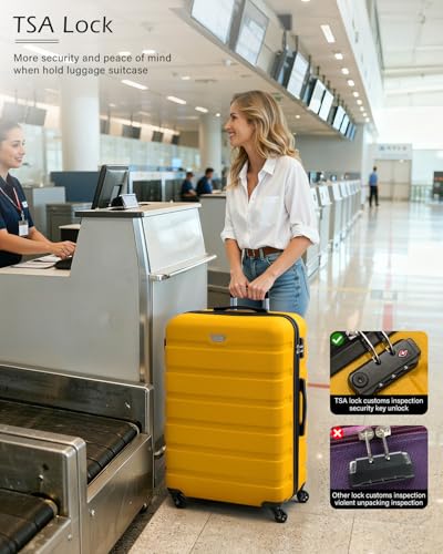 Thumbnail 6 de COOLIFE 20-Inch Carry On Suitcase for EasyJet — Durable PC+ABS Hard Shell, 38L