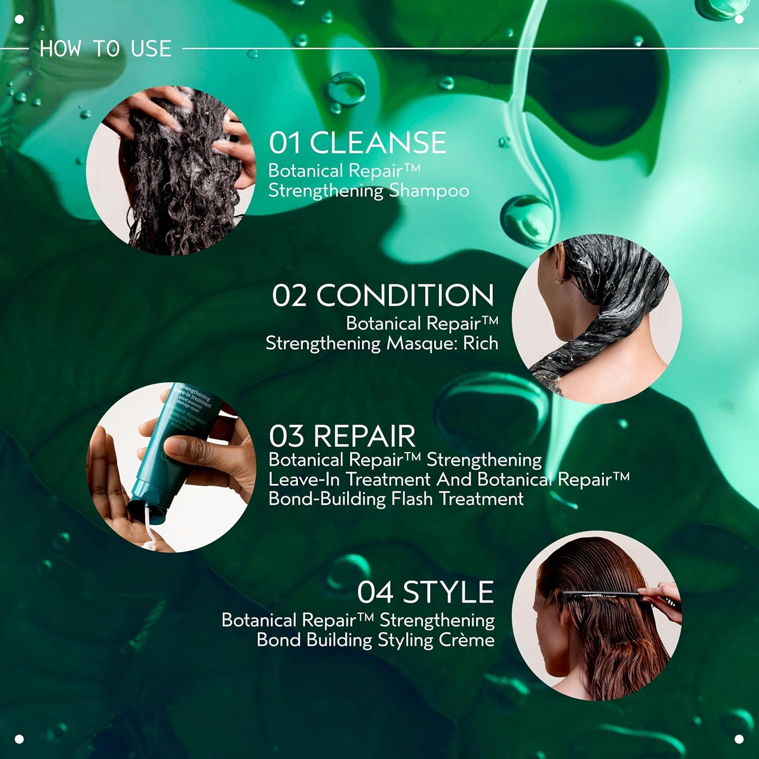 Thumbnail 4 de Aveda Botanical Repair Bond-Building Flash Treatment 150ml | in-shower bond repair for stronger, shinier hair