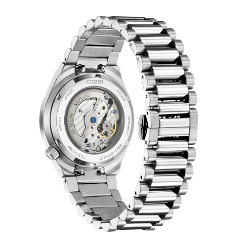 Detalle 2 de Citizen Tsuyosa NK5010-51X automático plata con esfera verde (small seconds)